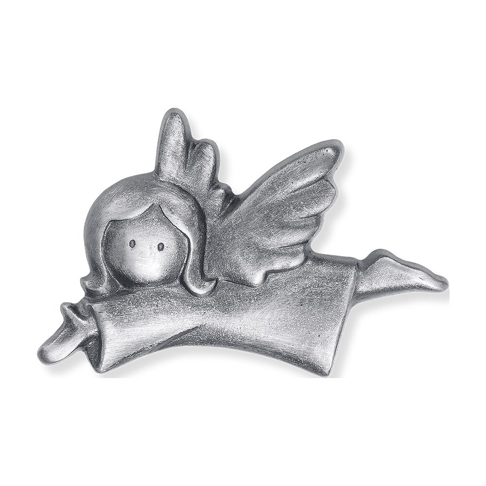 Kleiner Grabengel linksblickend aus Aluminium Kleiner Grabengel linksblickend aus Aluminium