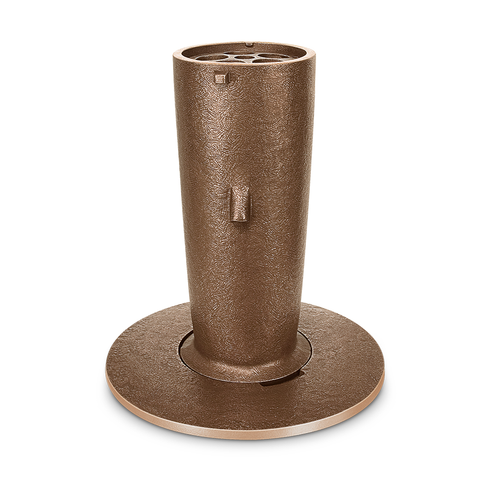 Versenkvase Vase Grabvase Bronze Blumen Bronze Versenkvase für langanhaltende und immer frische Blumen.