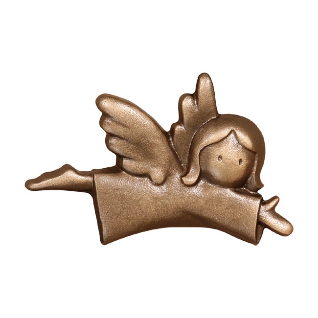 Kleiner Grabengel rechtsblickend aus Bronze Kleiner Grabengel rechtsblickend aus Bronze