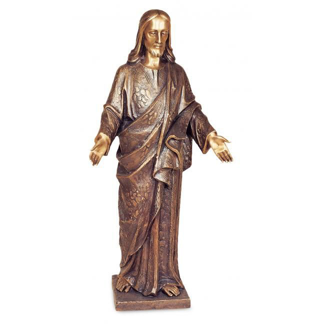 Hochwertige Christusstatue aus Bronze online entdecken Grabfigur Bronzefigur Christusfigur Bronze