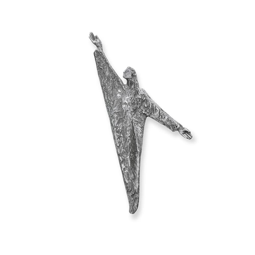 Stilistische Christusfigur in Aluminium Stilistische Christusfigur in Aluminium